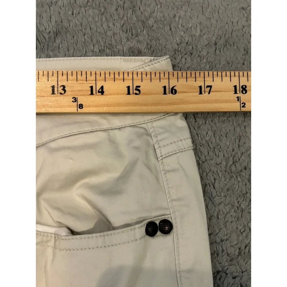 Cabi Khaki Straight Leg Pants Womens Size 6 Tan Cotton Stretch Trousers 194